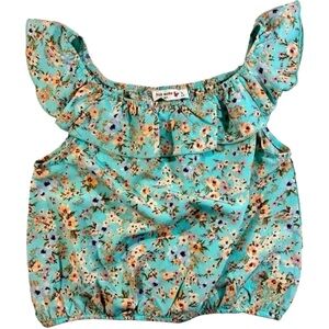 Knit Works Big Girls Crew Neck Top, Color-Mint, Girls L-14, NWOT